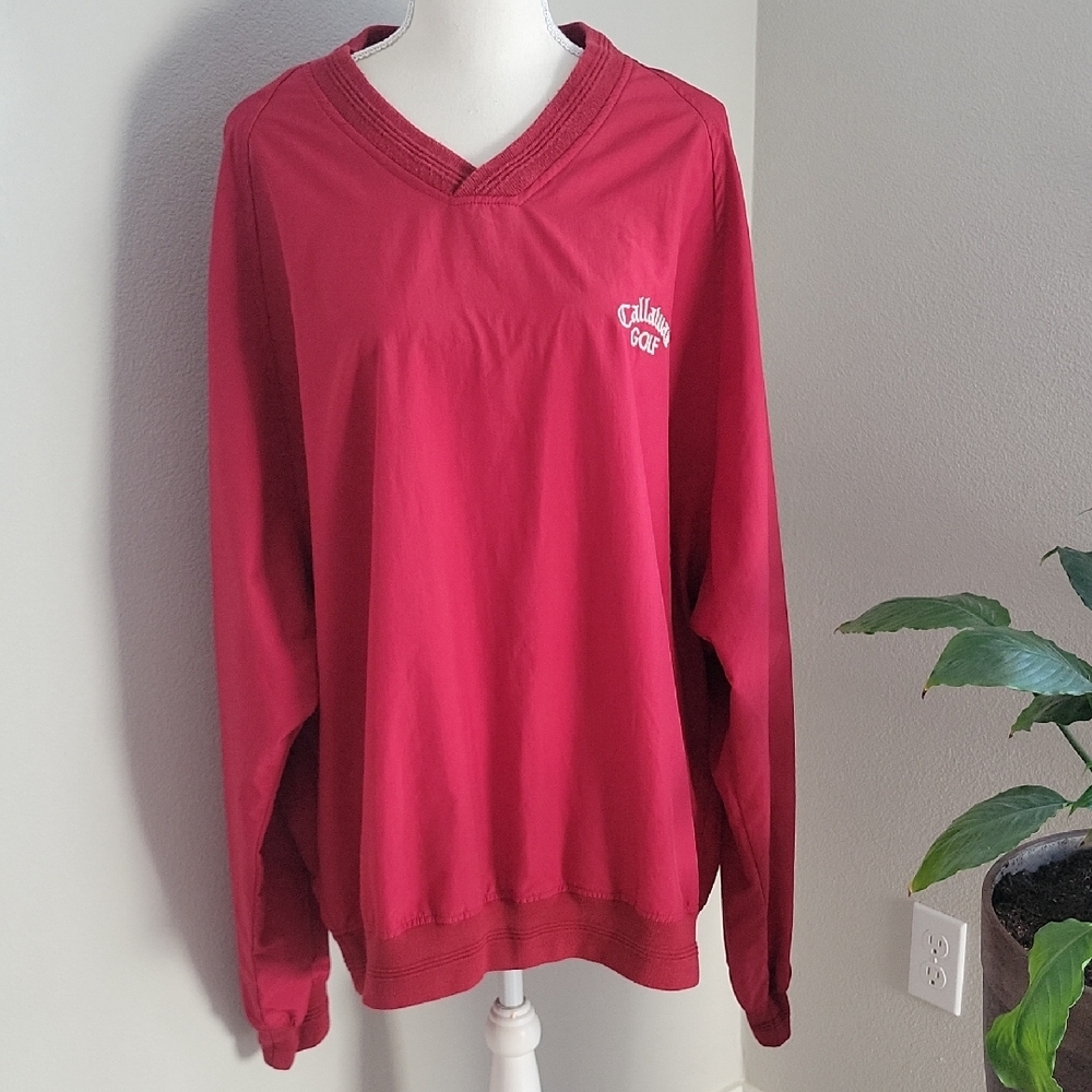 Callaway Men's Golf V-Neck in Bold Red XXL Nordstrom